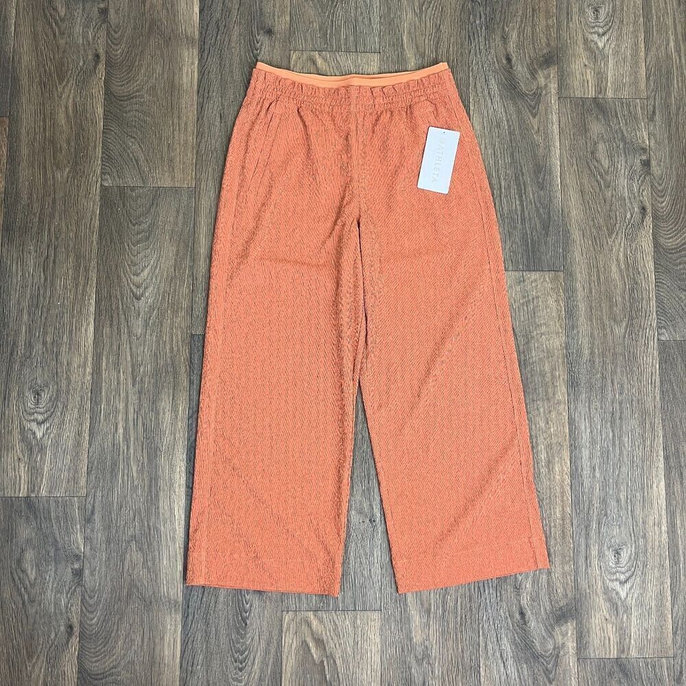 Athleta Women's Size 6 Clay Echo Wide Leg Crop Pull On NEW Pants Travel Athletic